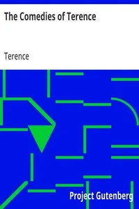 The Comedies of Terence — Terence cover