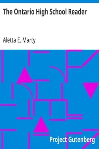 The Ontario High School Reader — Aletta E. Marty cover