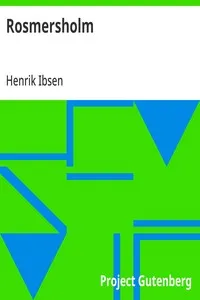 Rosmersholm — Henrik Ibsen cover