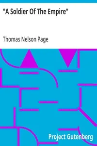"A Soldier Of The Empire" — Thomas Nelson Page cover