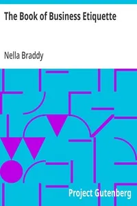 The Book of Business Etiquette — Nella Braddy cover