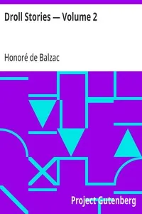 Droll Stories — Volume 2 — Honoré de Balzac cover