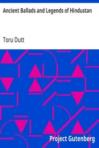Ancient Ballads and Legends of Hindustan — Toru Dutt cover