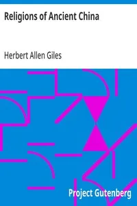 Religions of Ancient China — Herbert Allen Giles cover