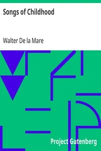 Songs of Childhood — Walter De la Mare cover