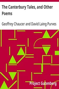 The Canterbury Tales, and Other Poems — Geoffrey Chaucer cover