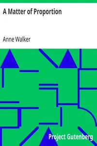 A Matter of Proportion — Anne Walker cover