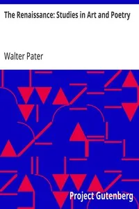 The Renaissance: Studies in Art and Poetry — Walter Pater cover