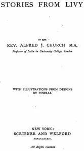 Stories from Livy — Alfred John Church cover