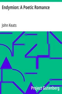 Endymion: A Poetic Romance — John Keats cover