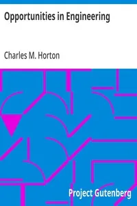Opportunities in Engineering — Charles M. (Charles Marcus) Horton cover