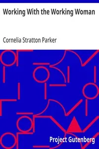 Working With the Working Woman — Cornelia Stratton Parker cover