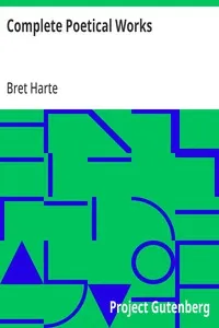 Complete Poetical Works — Bret Harte cover