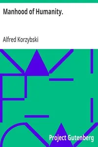 Manhood of Humanity. — Alfred Korzybski cover