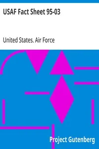 USAF Fact Sheet 95-03: Unidentified Flying Objects and Air Force Project Blue Book cover