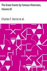 The Great Events by Famous Historians, Volume 03 — Anonymous cover