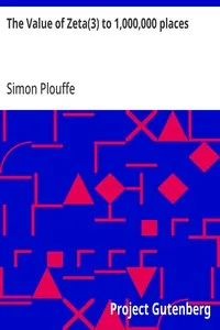 The Value of Zeta(3) to 1,000,000 places — Anonymous cover