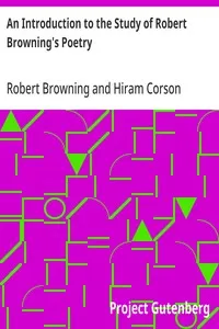 An Introduction to the Study of Robert Browning's Poetry — Robert Browning cover