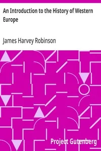 An Introduction to the History of Western Europe — James Harvey Robinson cover