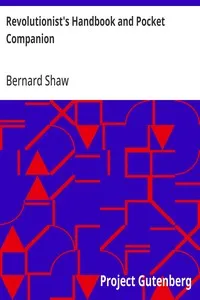 Revolutionist's Handbook and Pocket Companion — Bernard Shaw cover