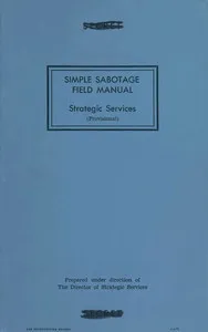 Simple Sabotage Field Manual — United States. Office of Strategic Services cover