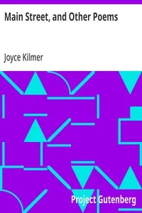 Main Street, and Other Poems — Joyce Kilmer cover