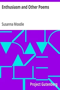 Enthusiasm and Other Poems — Susanna Moodie cover