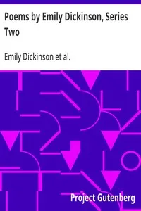 Poems by Emily Dickinson, Series Two — Emily Dickinson cover