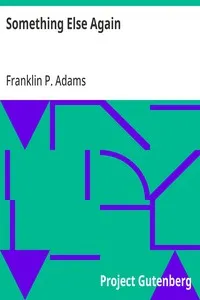 Something Else Again — Franklin P. (Franklin Pierce) Adams cover