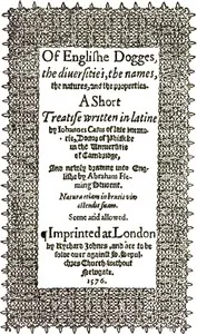De Canibus Britannicis: Of Englishe Dogges — John Caius cover