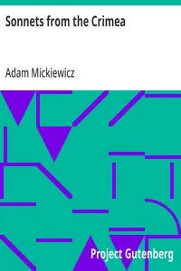 Sonnets from the Crimea — Adam Mickiewicz cover