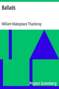 Ballads — William Makepeace Thackeray cover
