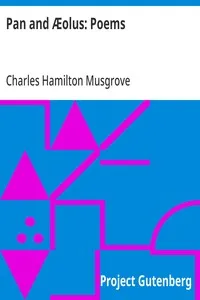Pan and Æolus: Poems — Charles Hamilton Musgrove cover