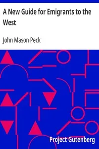 A New Guide for Emigrants to the West — John Mason Peck cover