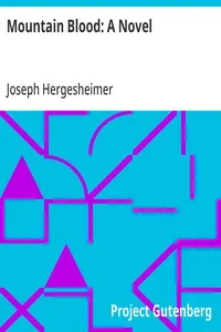 Mountain Blood: A Novel — Joseph Hergesheimer cover