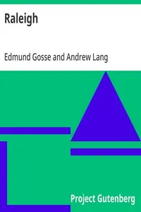 Raleigh — Edmund Gosse cover