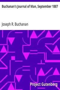 Buchanan's Journal of Man, September 1887: Volume 1, Number 8 — Anonymous cover