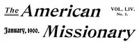 The American Missionary — Volume 54, No. 01, January, 1900 — Various cover