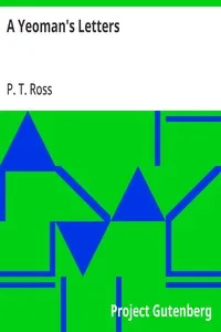 A Yeoman's Letters: Third Edition — P. T. Ross cover