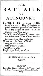 The Battaile of Agincourt — Michael Drayton cover