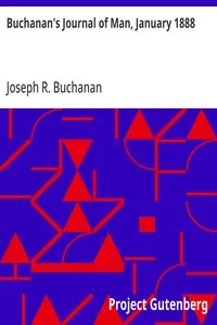 Buchanan's Journal of Man, January 1888: Volume 1, Number 12 cover
