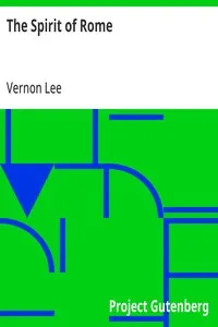 The Spirit of Rome — Vernon Lee cover