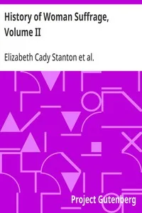 History of Woman Suffrage, Volume II cover