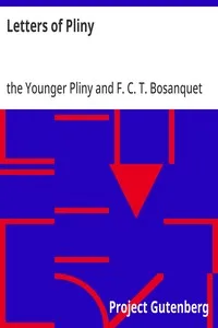 Letters of Pliny — the Younger Pliny cover