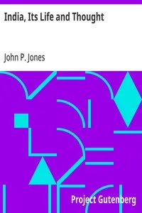 India, Its Life and Thought — John P. (John Peter) Jones cover