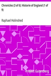 Chronicles (3 of 6): Historie of England (1 of 9): Henrie IV — Raphael Holinshed cover