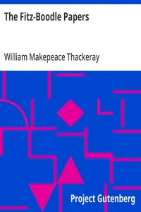 The Fitz-Boodle Papers — William Makepeace Thackeray cover