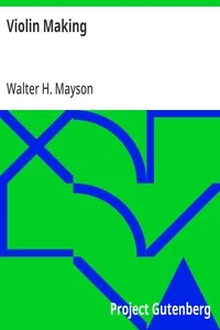 Violin Making: 'The Strad' Library, No. IX. — Walter H. (Walter Henry) Mayson cover