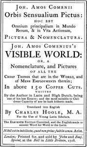The Orbis Pictus — Johann Amos Comenius cover