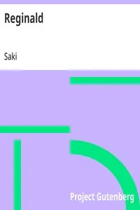 Reginald — Saki cover